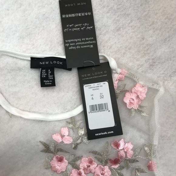 ASOS-new look sheer floral top perfect for summer - Picture 4 of 4